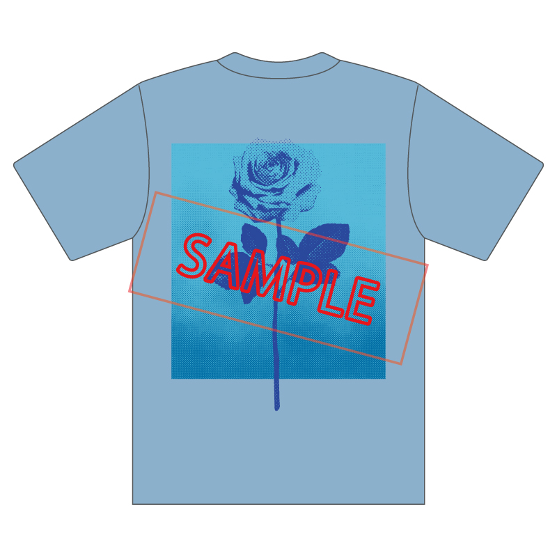 ファッショナブル ブルーローズTシャツ-2【Ado Official Shop】