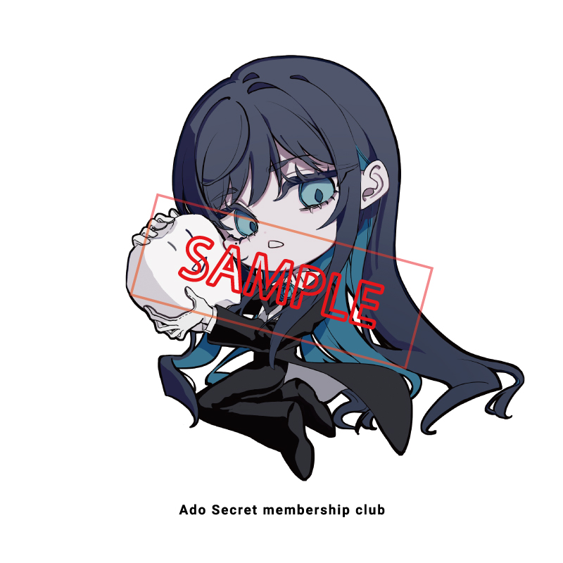 Ado ドキドキ秘密基地オンライン限定 ハンディファン Adoのドキドキ秘密基地」公式Tシャツ ver.5 白【Ado Official Shop】