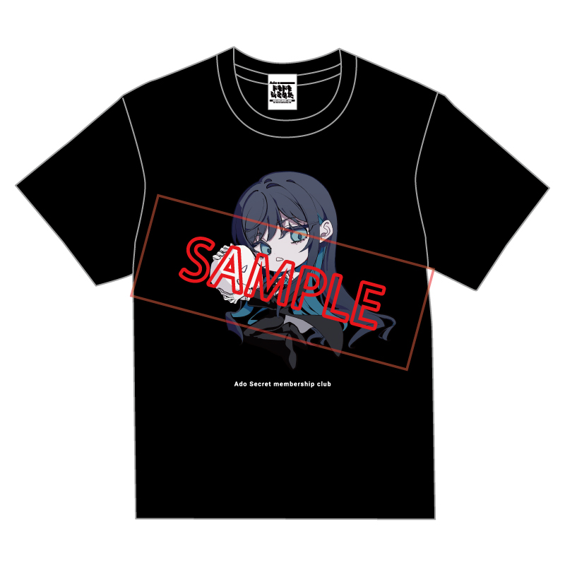 Adoのドキドキ秘密基地」公式Tシャツ ver.5 黒【Ado Official Shop】