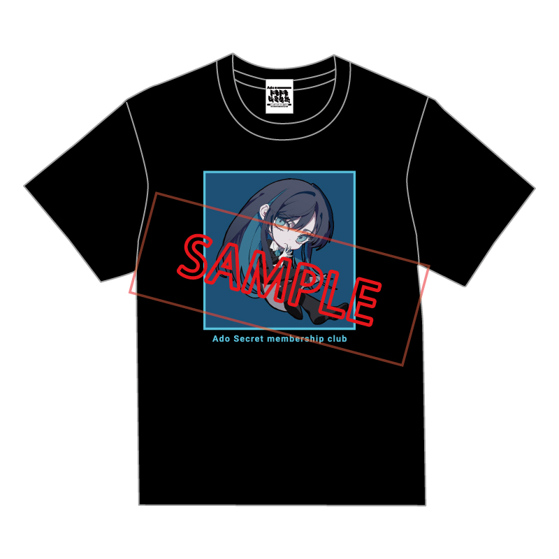 Adoのドキドキ秘密基地」公式Tシャツ ver.6 黒【Ado Official Shop】