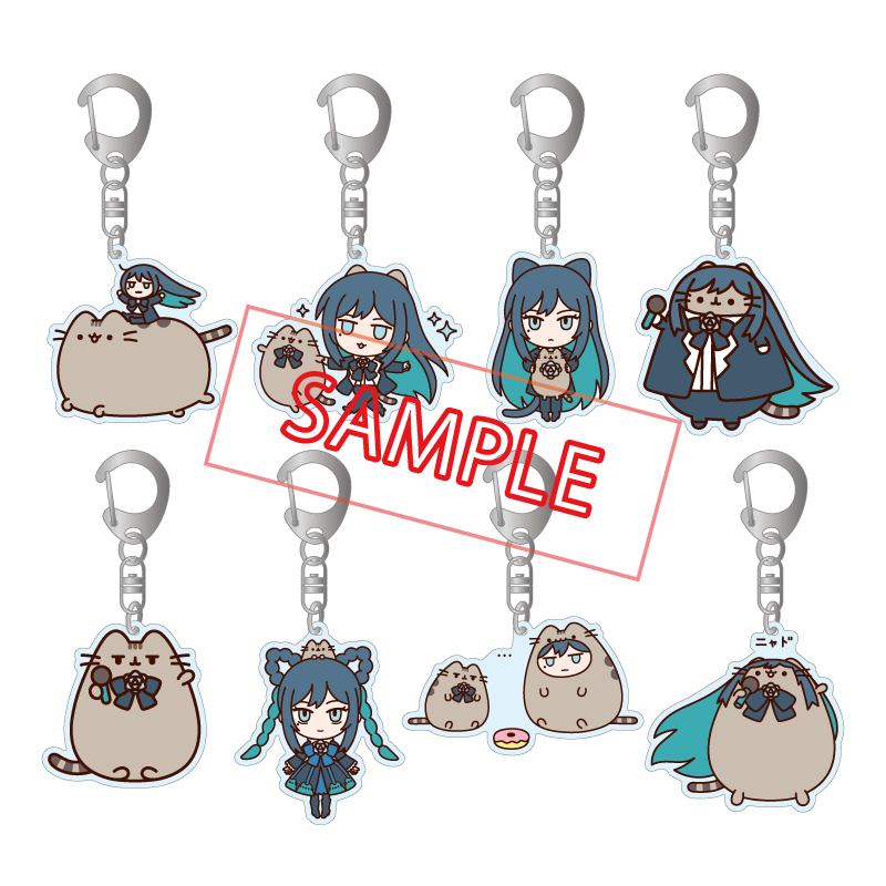 キーホルダー・アクリルキーホルダー Ado x Pusheen Acrylic Key Chain 3 type Ado x Pusheen Acrylic Keychain (RANDOM)【Ado Official Shop】