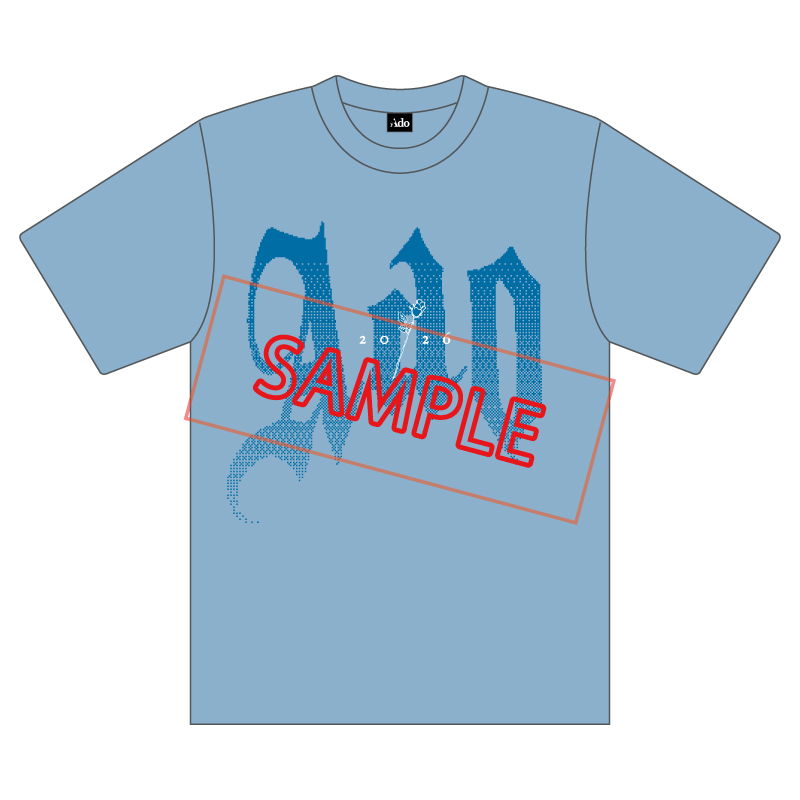 ファッショナブル ブルーローズTシャツ-2【Ado Official Shop】