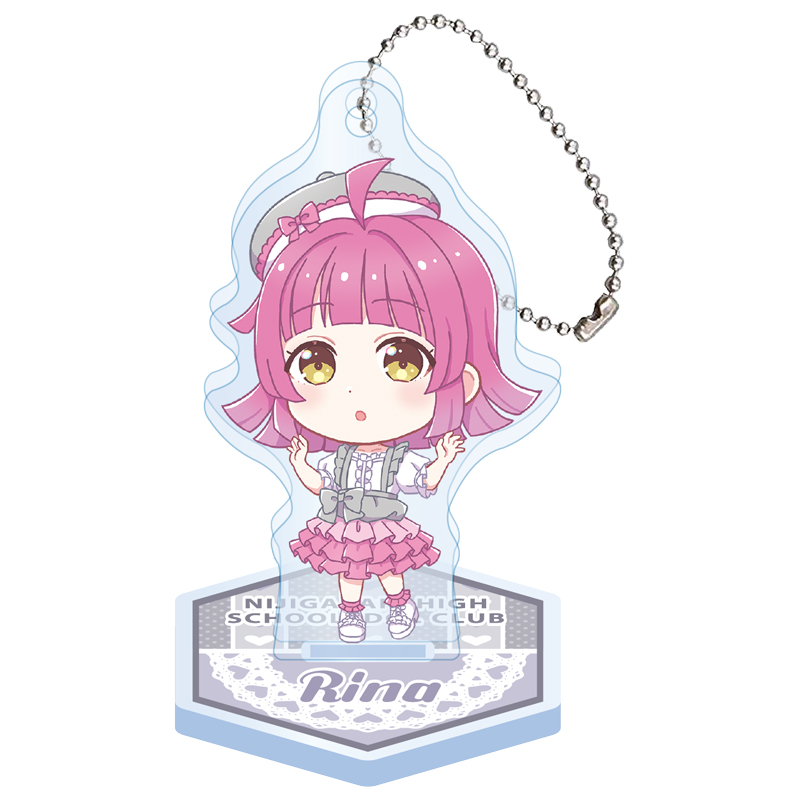 スタンド付きデフォルメアクリルキーホルダー(ニジガク フリルドレス