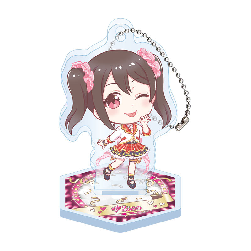スタンド付きデフォルメアクリルキーホルダー(μ's スクフェス2