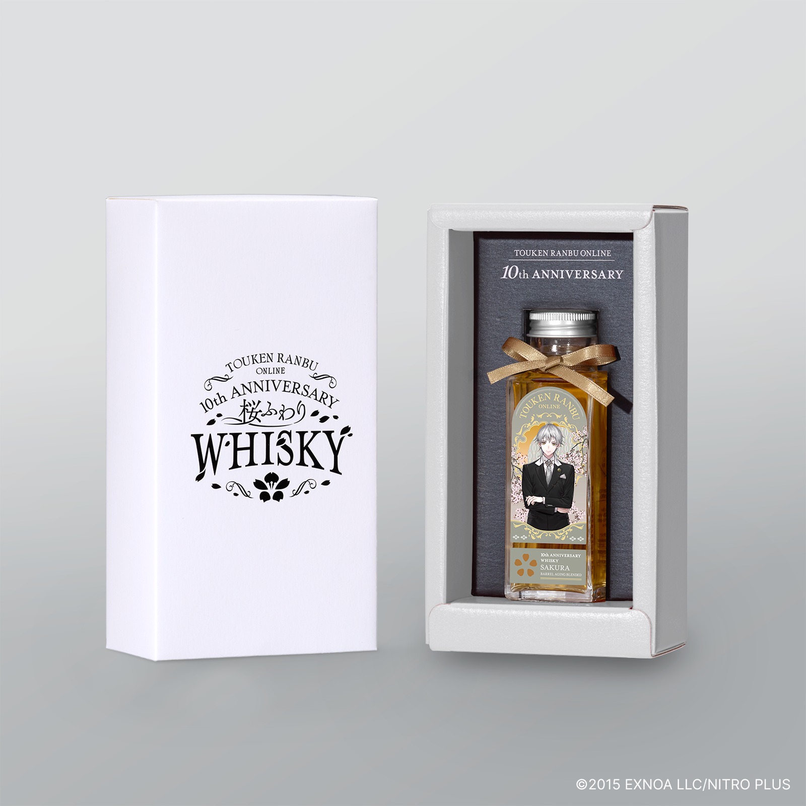 刀剣乱舞 鶴丸国永 限定グラス付き 10周年記念ウイスキー 桜 AniBOX】