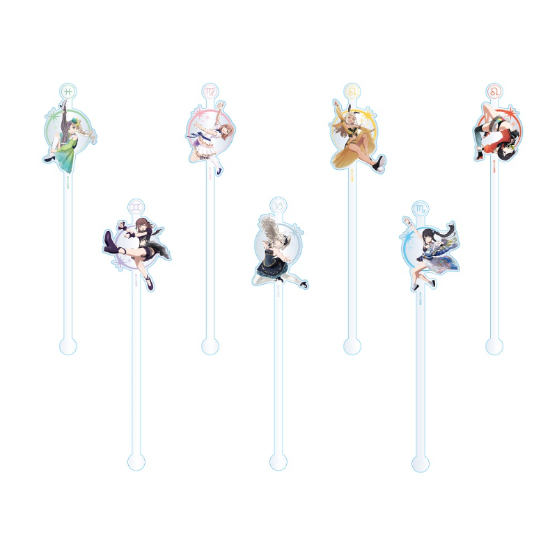 ポールプリンセス!!」 エンディングCGビジュアル アクリルマドラー 星