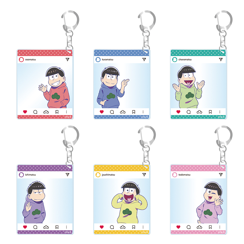 おそ松さん　カラ松　アクリルキーホルダー　まとめ売り　アクキー　66点 おそ松さん秋田 おまつりアクリルキーホルダー（チョロ松・カラ松