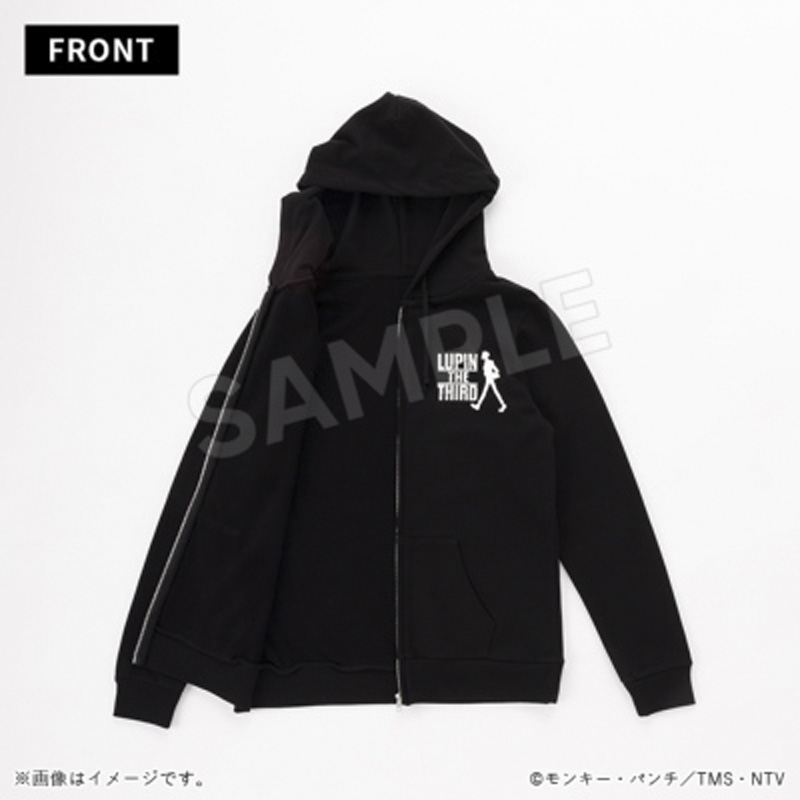ルパン三世 パーカー Lサイズ モンキー・パンチ Lupin the Third ルパン三世 パーカー ブラック L【アニメタイムズSTORE】