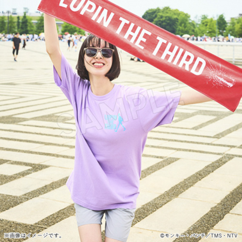 ルパン三世 半袖Tシャツ ヒストリー ラベンダー L【アニメタイムズSTORE】