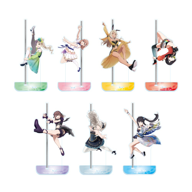 ポールプリンセス!!」 エンディングCGビジュアル ポール付きアクリル