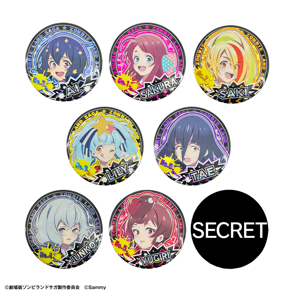 Pゾンビランドサガ ホログラム缶バッジ【アニメタイムズSTORE】