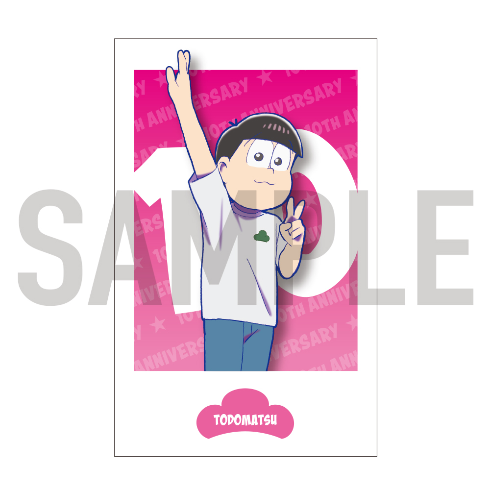 おそ松さん10周年グッズ ランダムチェキ風カード【アニメタイムズSTORE】