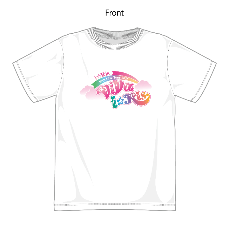 i☆Ris 10th Live Tour 2025 ViVa i☆Ris ビバ！ロゴTシャツ L