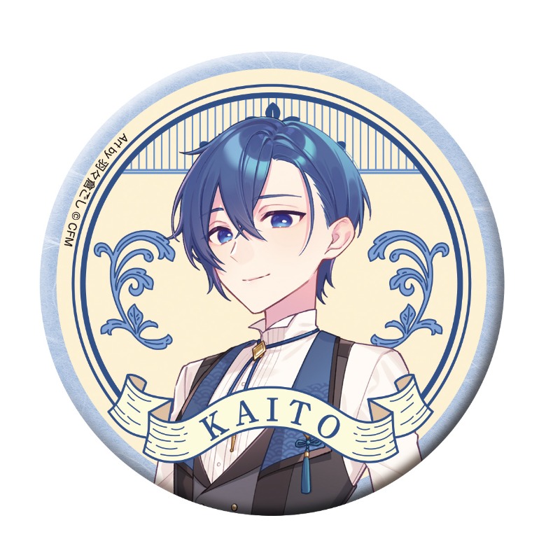 初音ミクシリーズ 缶バッジ／F KAITO 和風喫茶【アニメタイムズSTORE】 KAITO…缶バッジ