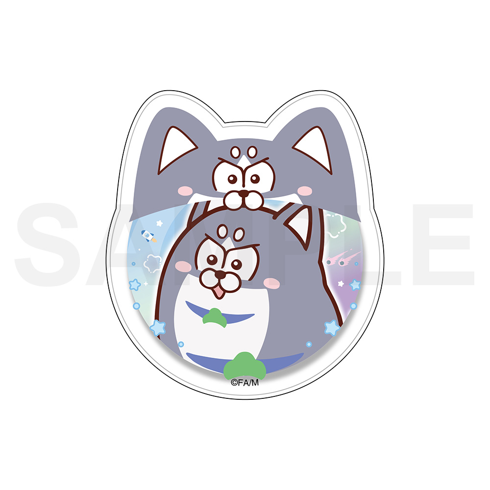 まついぬ」缶バッジ＆缶バッジカバーセット（ハスキー）【仕様】缶