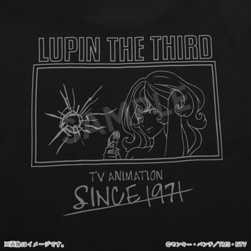 ルパン三世 半袖Tシャツ 不二子 ブラック L【アニメタイムズSTORE】