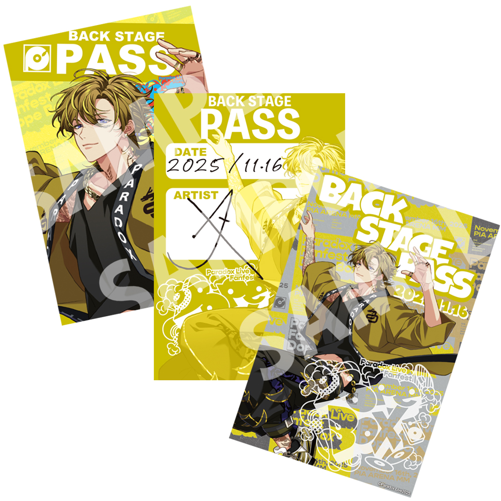 Paradox Live Fanfest Dope Box バックステージパス風サテン