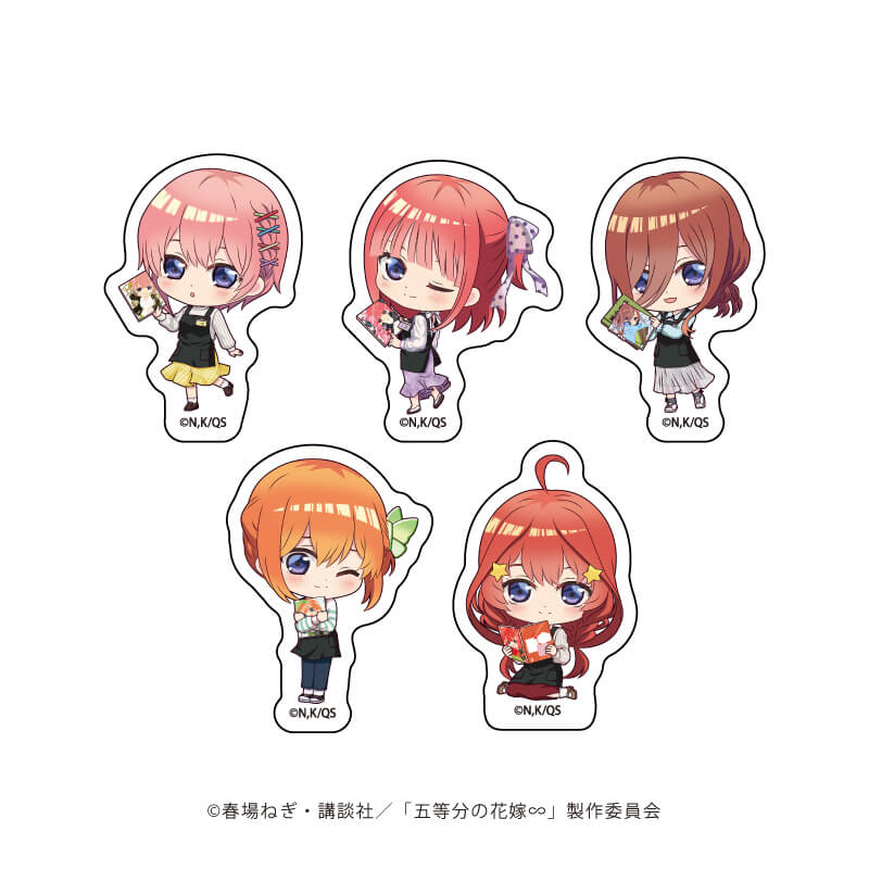 フレークシール（5種セット）「五等分の花嫁∽」01/集合デザイン 書店 
