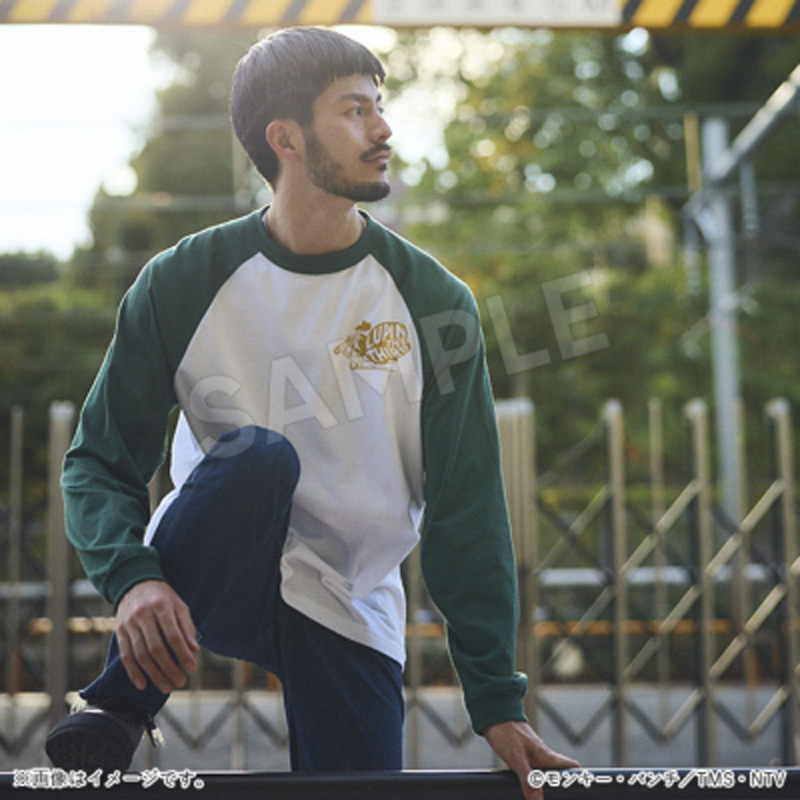 ルパン ルパン三世 冬アパレル23 ラグランT 不二子 ブラック XL【アニメタイムズ