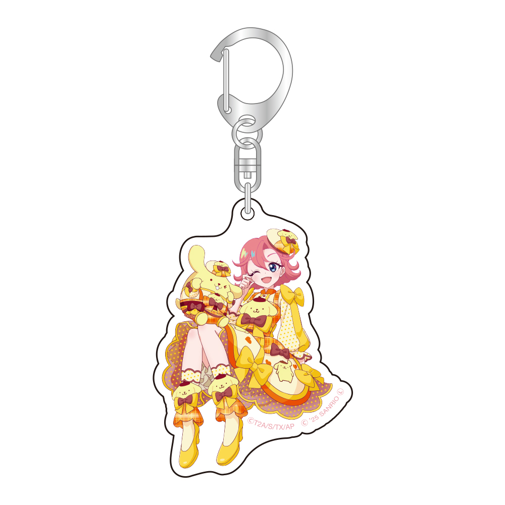 Prism Stone ホログラムアクリルキーホルダー おとめ×ポムポム