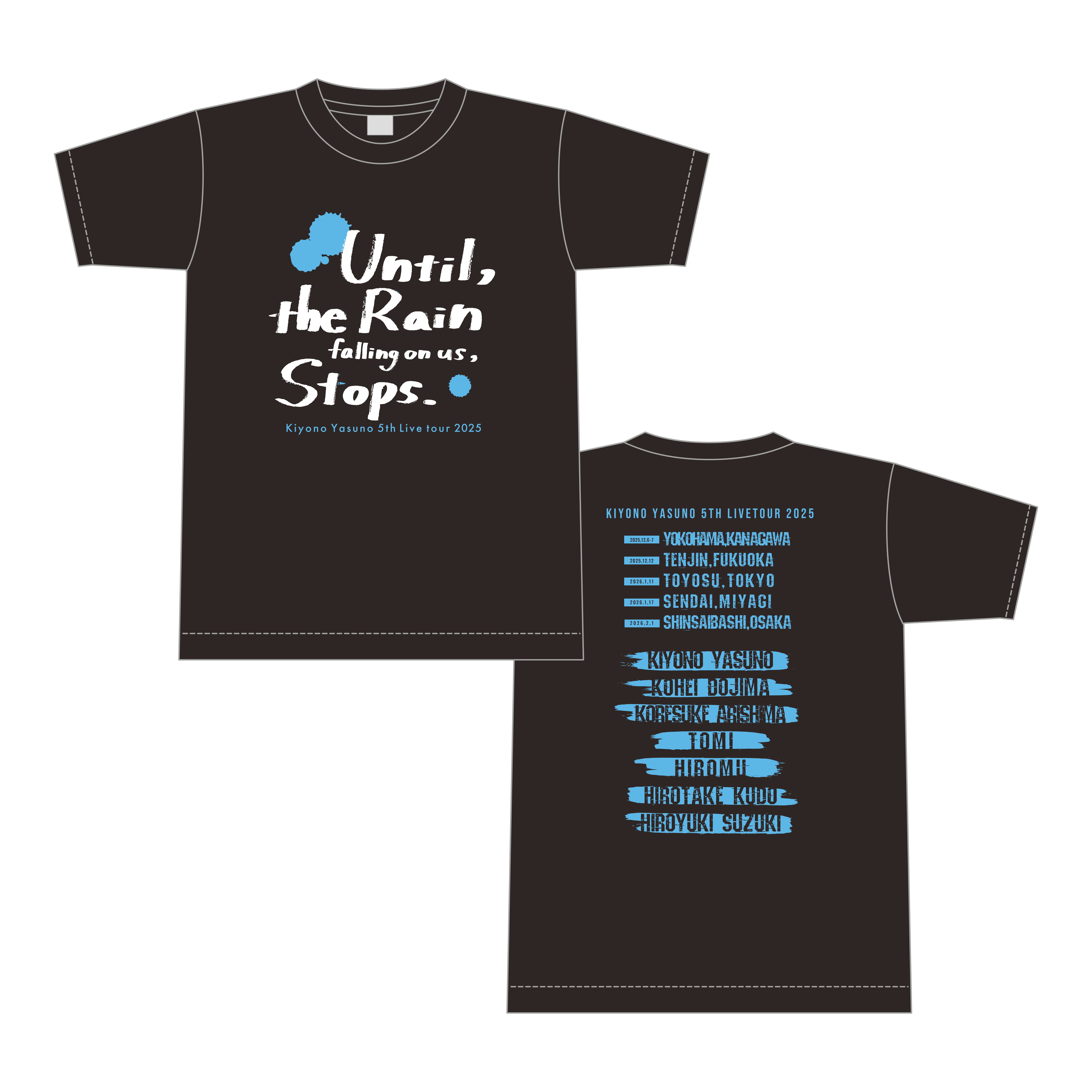 安野希世乃 5th LIVEツアー2025〜僕らの、雨が、やむまで。〜 Tシャツ