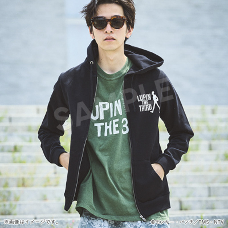 ルパン三世 パーカー Lサイズ モンキー・パンチ Lupin the Third ルパン三世 パーカー ブラック L【アニメタイムズSTORE】