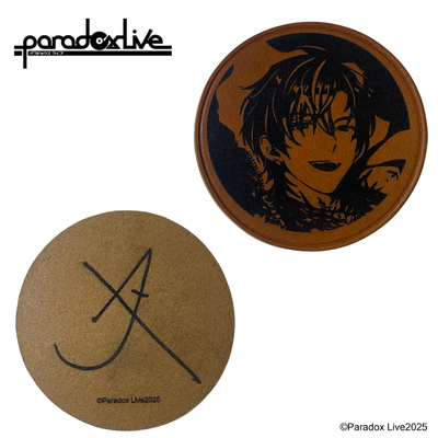 Paradox Live×Carcru】レザーコースター 九頭竜 智生【アニメタイムズ
