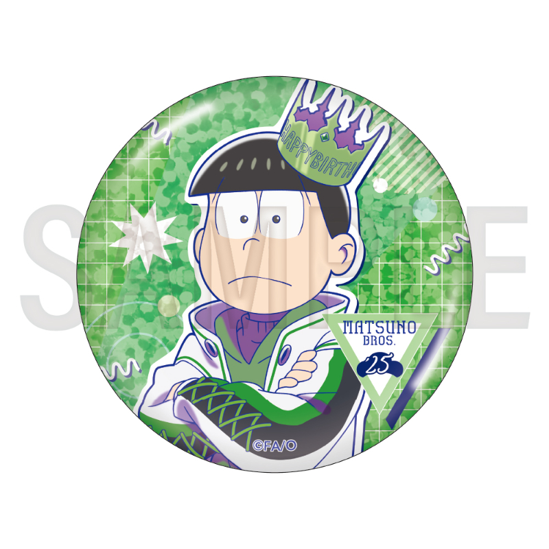 おそ松さん　6つ子バースデー　缶バッジ　チョロ松 おそ松さん 6つ子バースデー'25 ホログラムBIG缶バッジ（チョロ