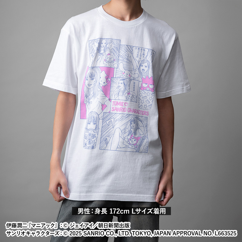 伊藤潤二×サンリオキャラクターズ Tシャツ パロディ(富江・サンリオ