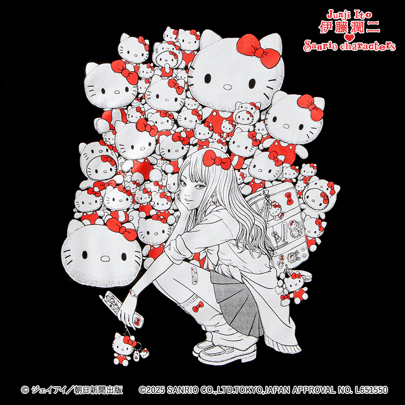 【新品未開封】伊藤潤二×サンリオキャラクターズ　伊藤潤二　サンリオ　5個セット 伊藤潤二×サンリオキャラクターズ アクリルチャーム｜ガシャポン