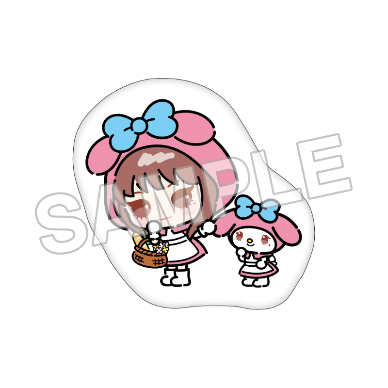 伊藤潤二×サンリオキャラクターズ ダイカットクッション まねっ