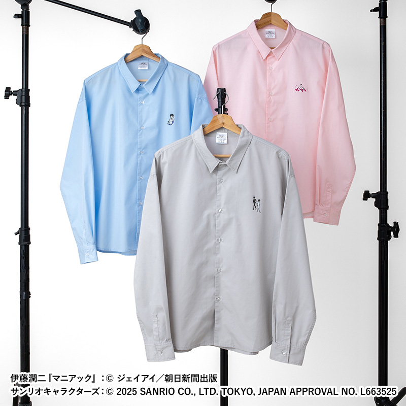 非売品未開封 Ｌサイズ BABY D Tシャツ グレー/ピンク 当選品 伊藤潤二×サンリオキャラクターズ シャツ(長袖) ゆるタッチ (富江