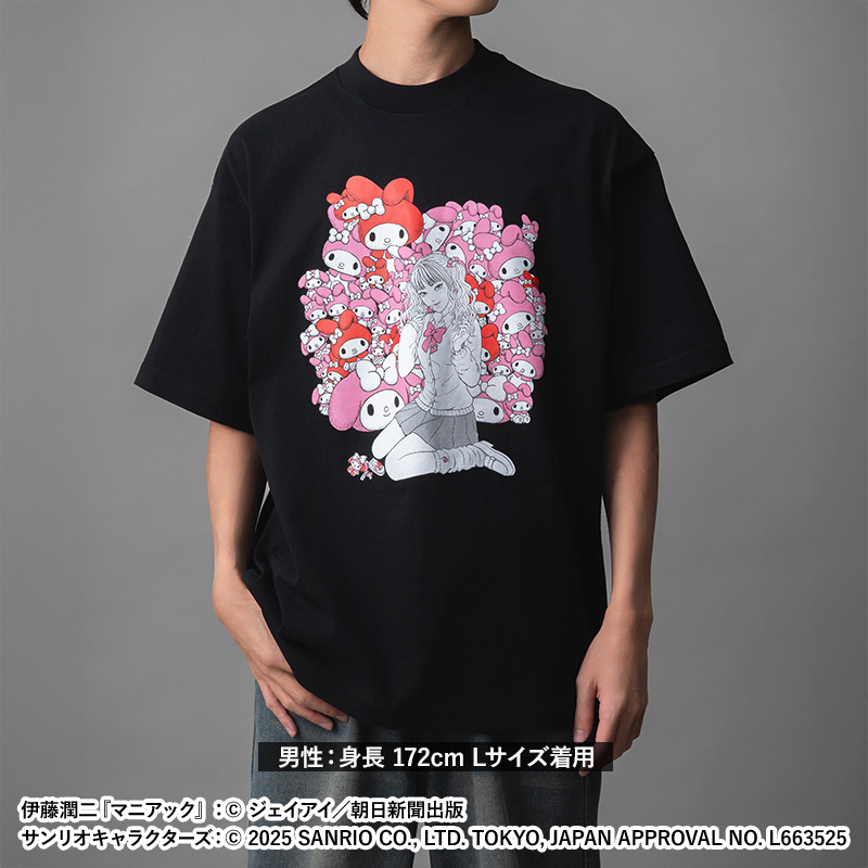 伊藤潤二×サンリオキャラクターズ ラギットTシャツ ギャル富江 (富江
