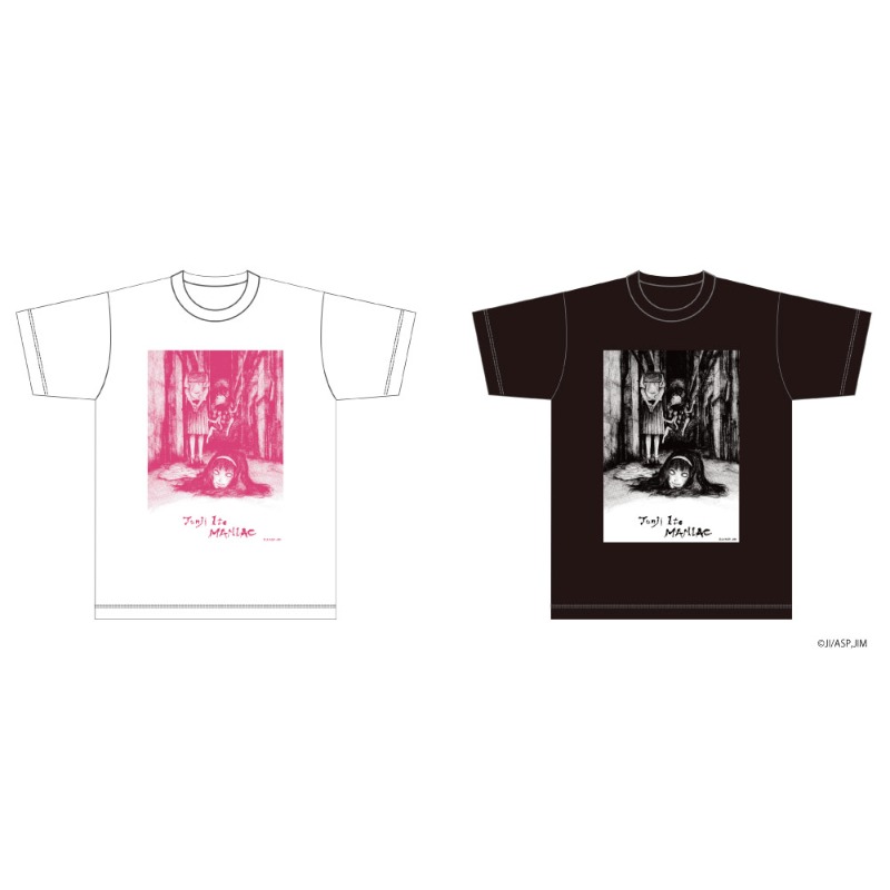伊藤潤二『マニアック』 Tシャツ（黒） ティザービジュアル【YTE公式