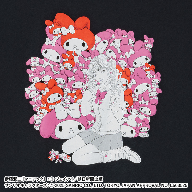 伊藤潤二×サンリオキャラクターズ ラギットTシャツ ギャル富江 (富江