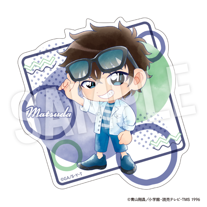 名探偵コナン ダイカットクリアステッカー Seasideデフォルメ (松田 陣
