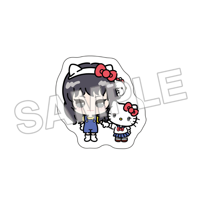 伊藤潤二×サンリオキャラクターズ フレークシール まねっこデフォルメ