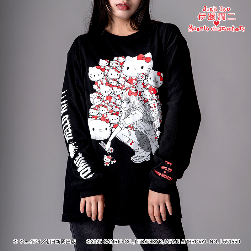 新品 ギャル 富江 ハローキティ Tシャツ 伊藤潤二 サンリオ 限定 XL L 新品 ギャル 富江 ハローキティ Tシャツ XL 伊藤潤二 サンリオ