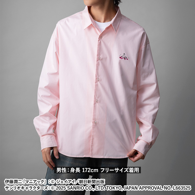 伊藤潤二×サンリオキャラクターズ シャツ(長袖) ゆるタッチ (富江