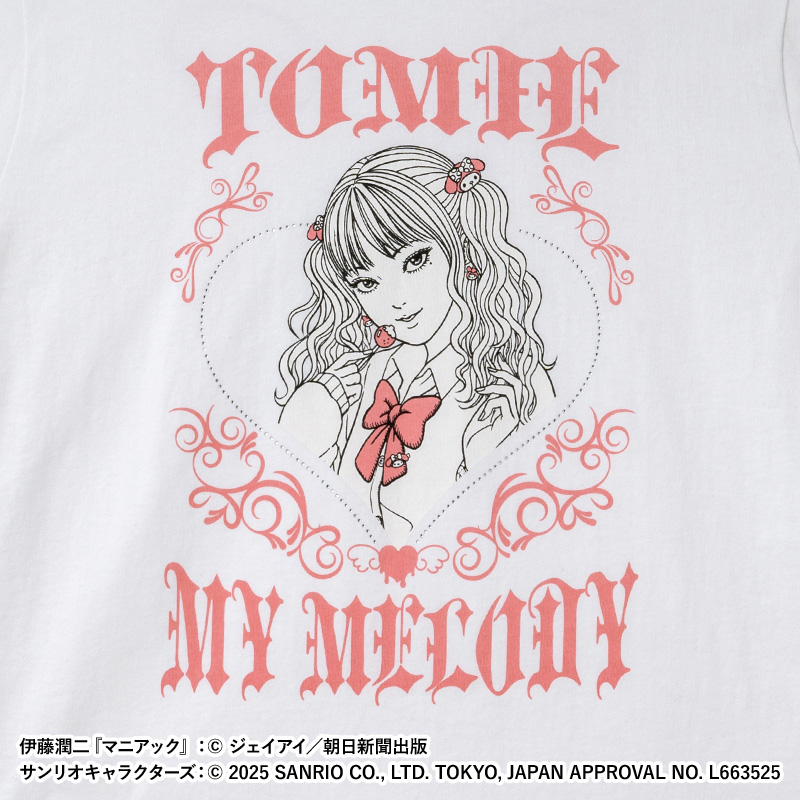 伊藤潤二×サンリオキャラクターズ ストーンTシャツ ギャル富江 (富江