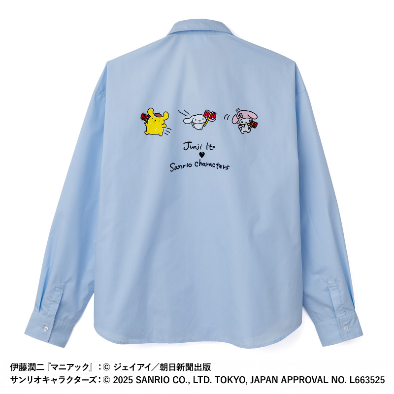 伊藤潤二×サンリオキャラクターズ シャツ(長袖) ゆるタッチ (双一