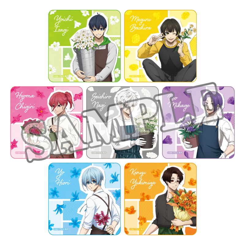 【当選品】　ブルーロック × renu 潔世一 書き下ろしハンドタオル 当選品】 ブルーロック × renu 潔世一 書き下ろしハンドタオル ブルー