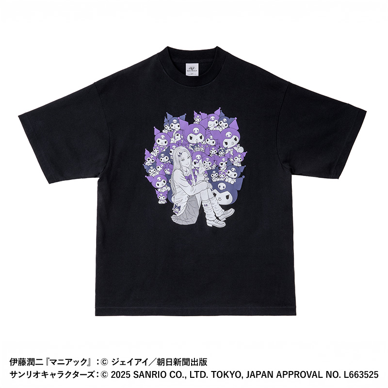 伊藤潤二　ギャル富江・クロミ Tシャツ サンリオ XLサイズ 伊藤潤二×サンリオキャラクターズ ラギットTシャツギャル富江 (富江