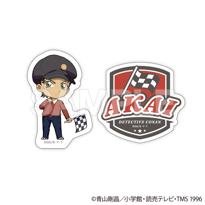 名探偵コナン ダイカットステッカー2枚セット チェッカーフラッグ②