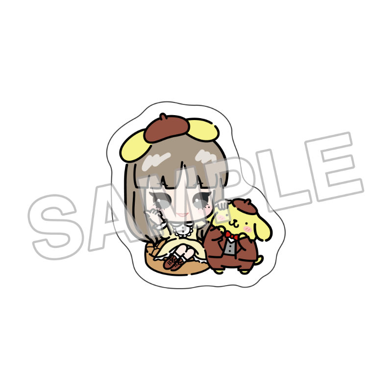 伊藤潤二×サンリオキャラクターズ フレークシール まねっこデフォルメ