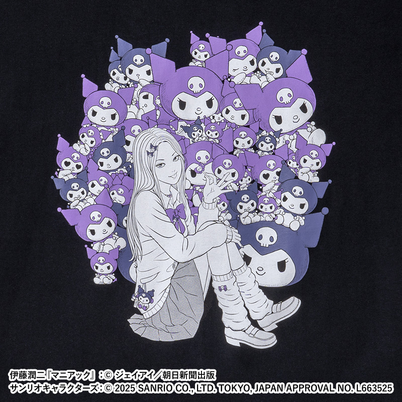 伊藤潤二　サンリオキャラクターズ　ラギットTシャツ ギャル富江 富江・クロミ 伊藤潤二×サンリオキャラクターズ ラギットTシャツギャル富江 (富江