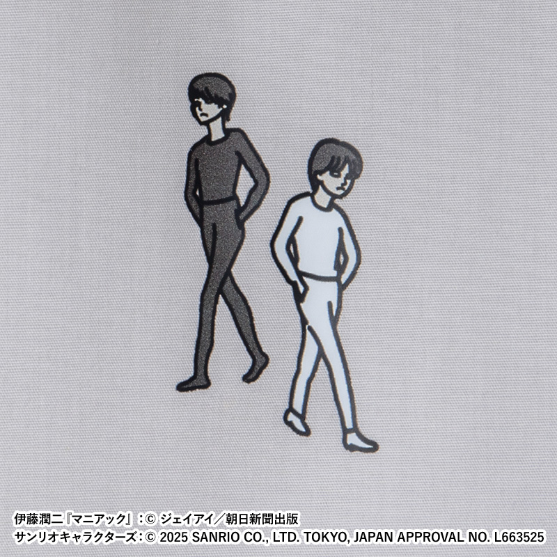 伊藤潤二×サンリオキャラクターズ シャツ(長袖) ゆるタッチ (四つ辻の