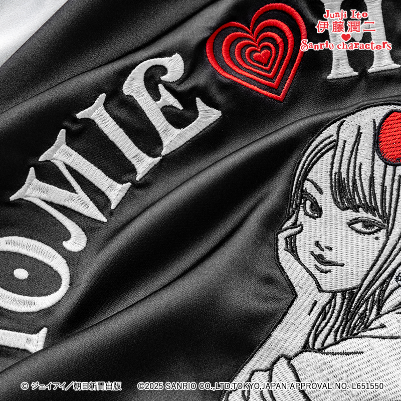 伊藤潤二×サンリオキャラクターズ ホログラムハート缶バッジ