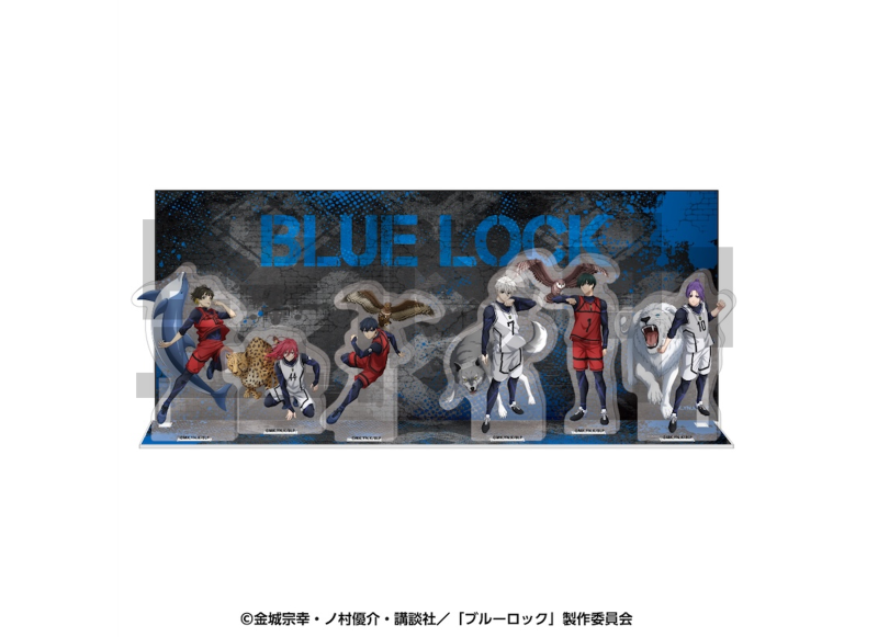 ブルーロック背景カード付 アクリルジオラマスタンドメモリアル(七人の