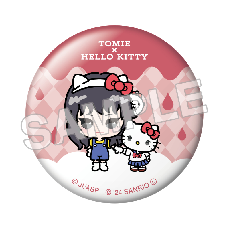 伊藤潤二×サンリオキャラクターズ 缶バッジ キーホルダー ステッカー セット YTEサービスサイト